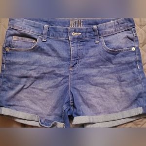 Justice shorts size 16